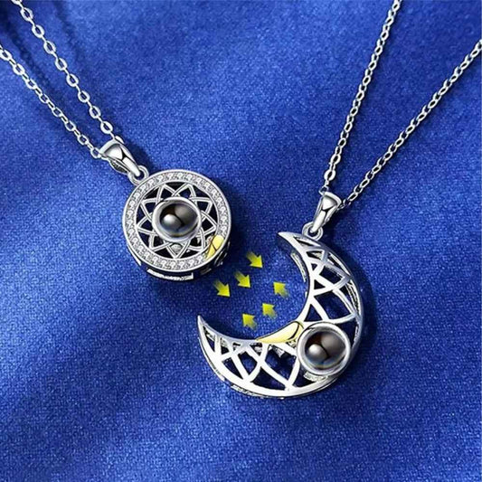 COLLAR PARA PAREJAS SOL Y LUNA