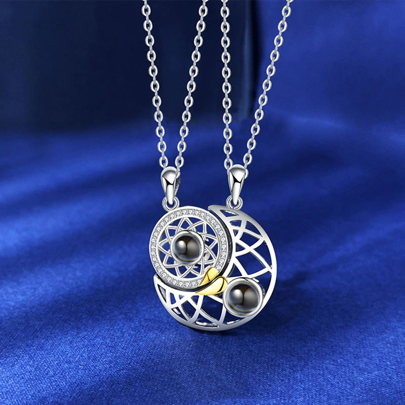 COLLAR PARA PAREJAS SOL Y LUNA